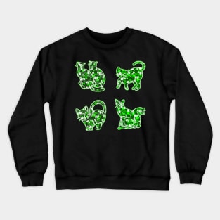 Crystal Group Cat (green) Crewneck Sweatshirt